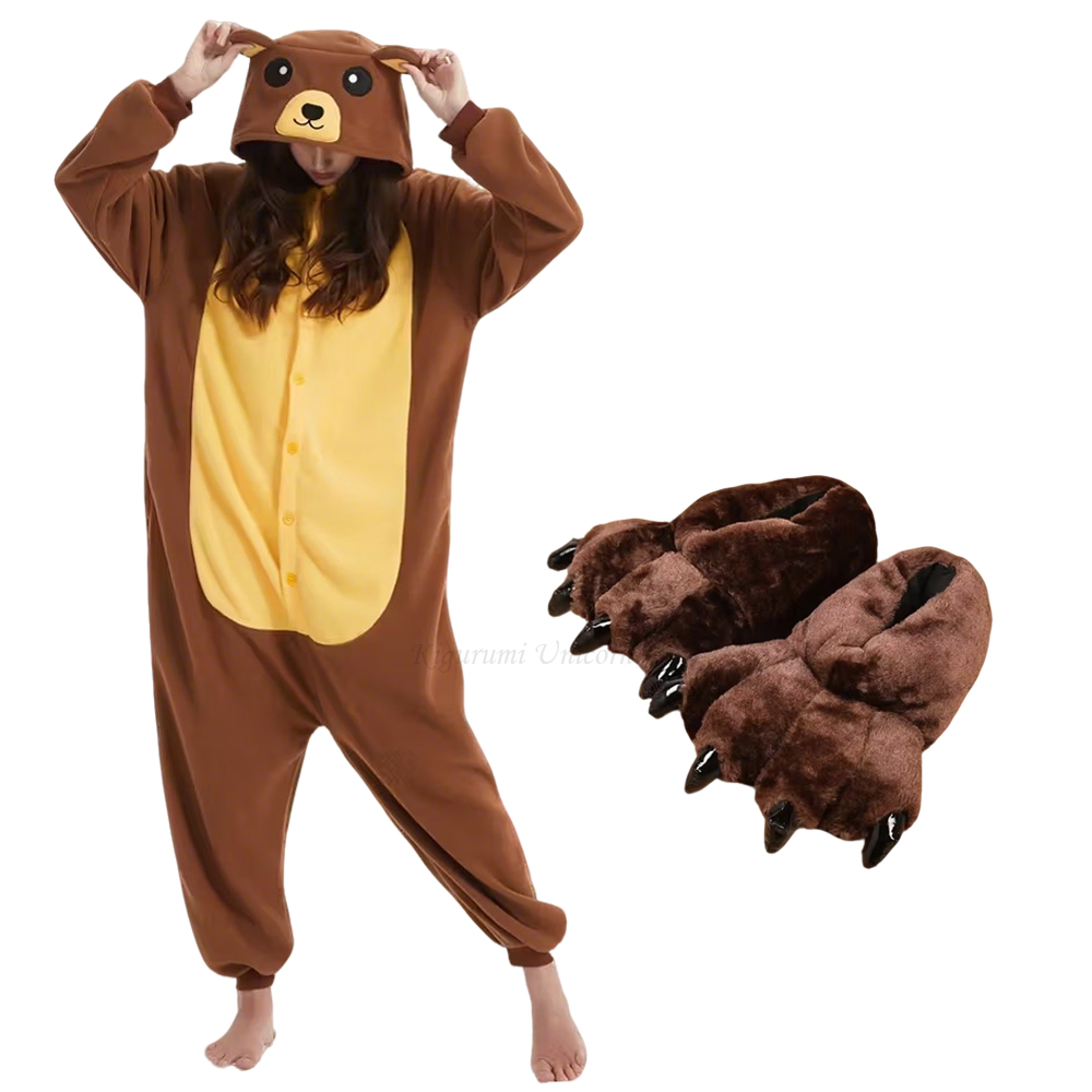 Adult Brown Bear Kigurumi Unic - огляд і ціна Women Shoes Xxl