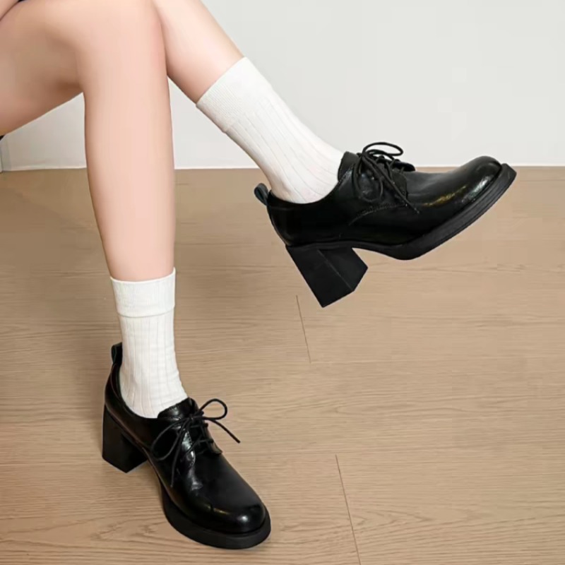 Women Square Toe Lace Up Oxfor - огляд і ціна Oxford Lace Up Women