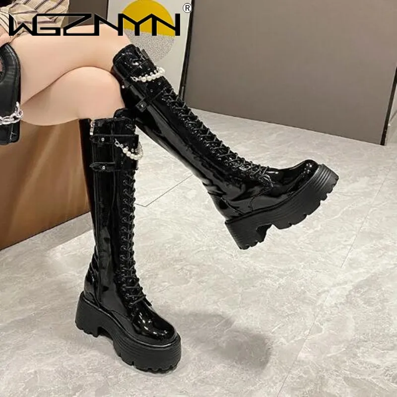 Winter Leather Warm Plush Boot - огляд і ціна Knee High Boots Women